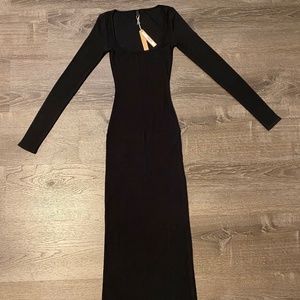 Skims Soft Lounge Long Sleeve Slip Dress